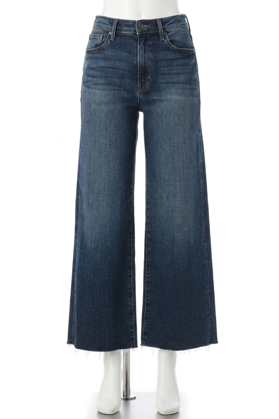 NEW JUST BLACK DENIM scissor cut wide leg jean in dark denim